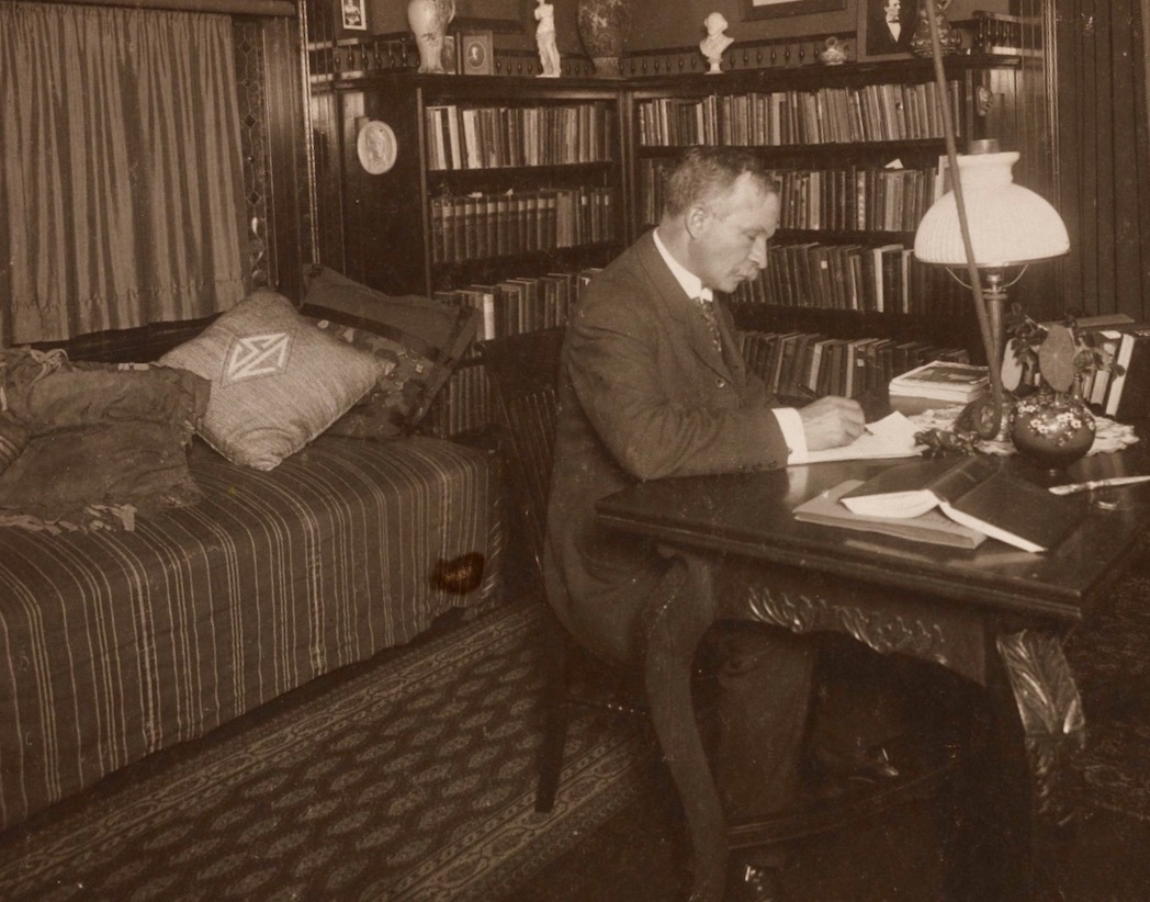 Charles W. Chesnutt in his Library