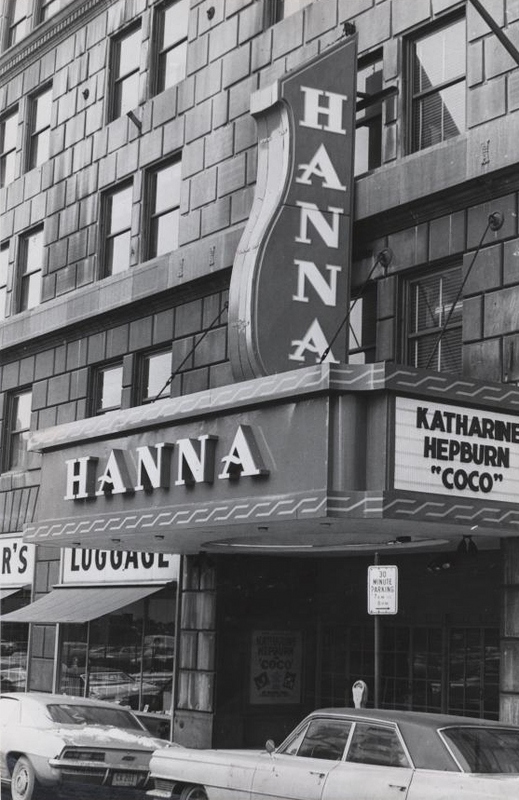 Hanna Theatre Marquee, 1971