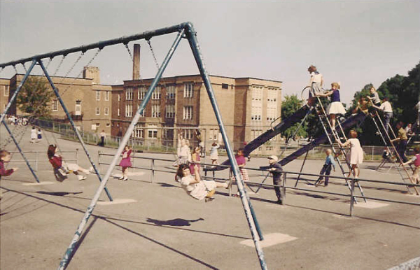Coventry School Upper Playground, ca. 1958