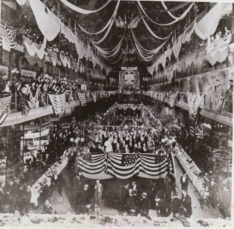 Arcade During Republican National League Meeting, 1895