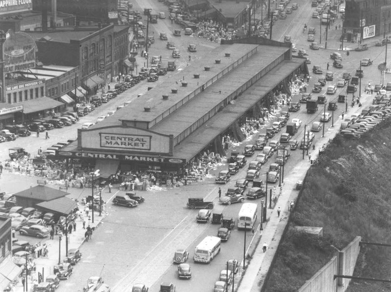 Central Market, Looking South, 1940