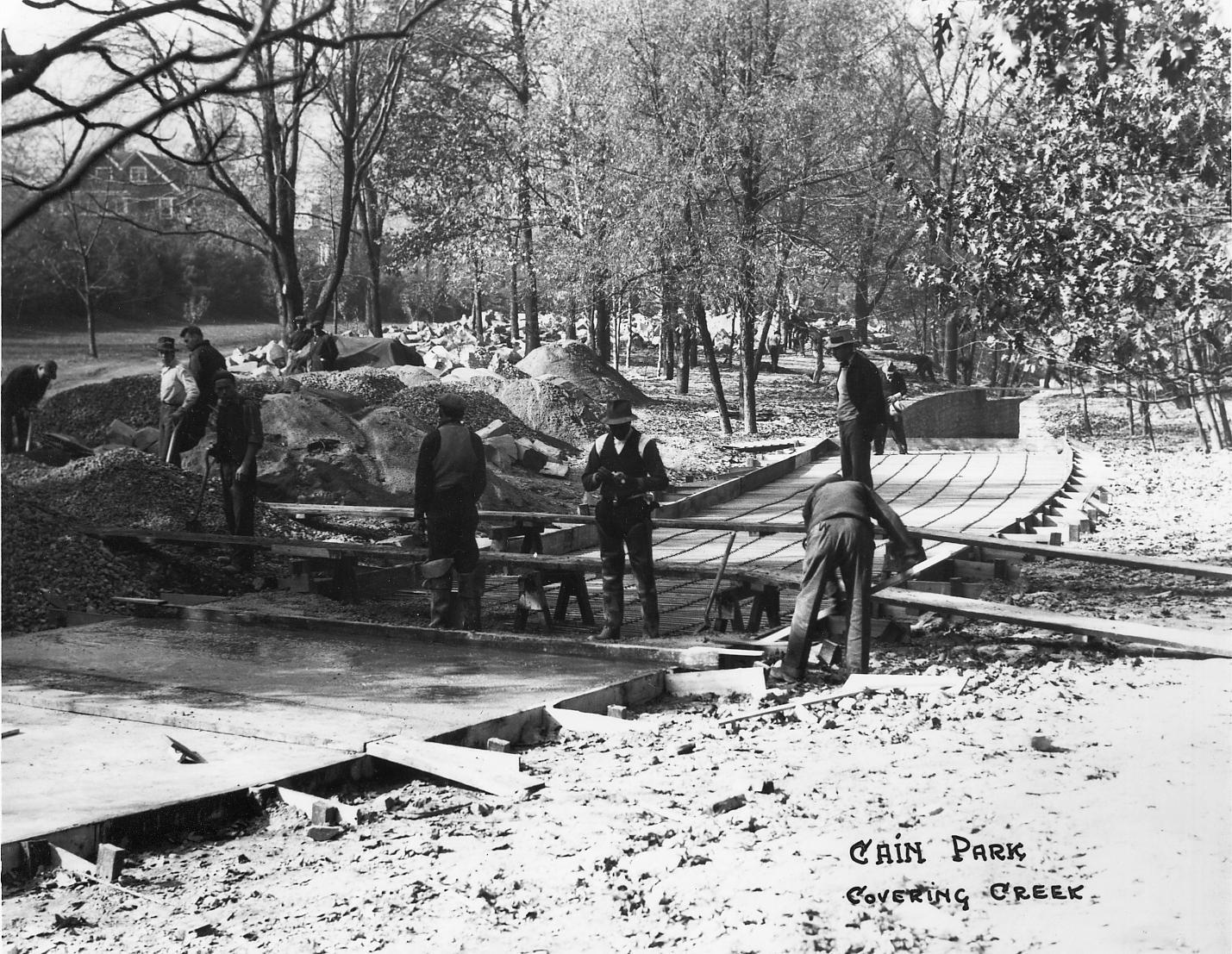 Covering Dugway Brook, ca. 1937
