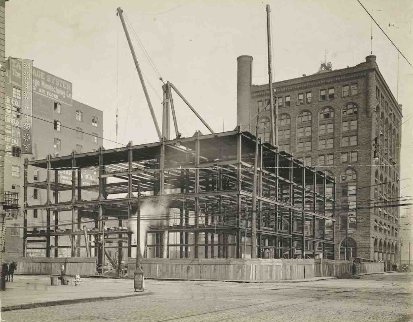 The Brotherhood of Locomotive Engineers Building Going Up