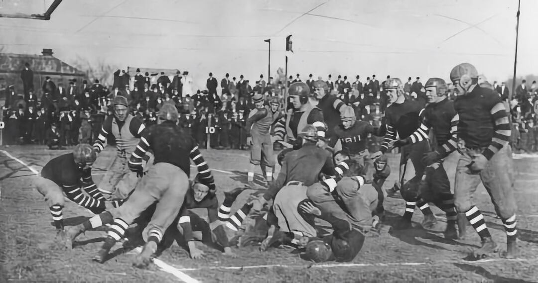 Football Players on Van Horn Field