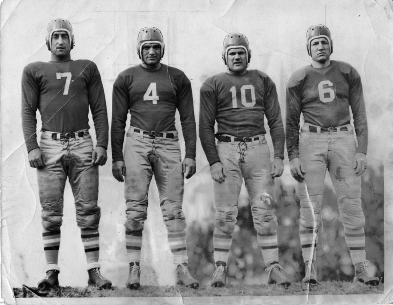 "Buzz" Wetzel and Rams Players, 1936