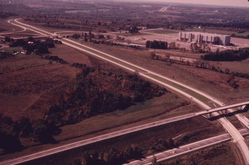 Richfield Coliseum, I-271, and the Ohio Turnpike