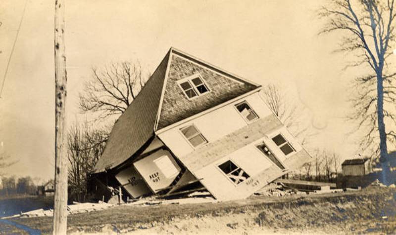 Damaged Home, April 1909