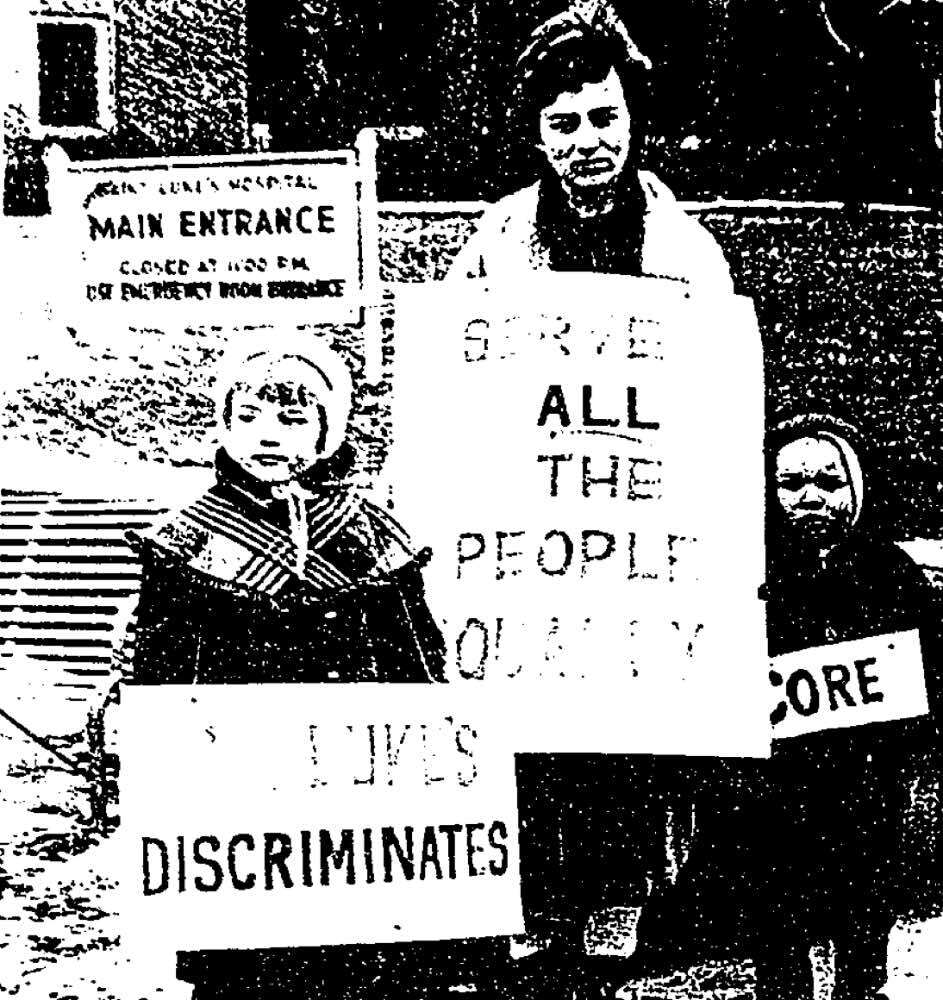 Protest at St. Luke's