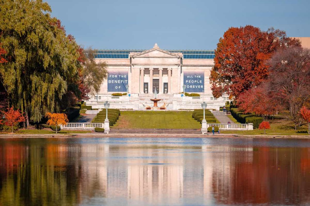 Cleveland Museum of Art Reflected in Wade Lagoon