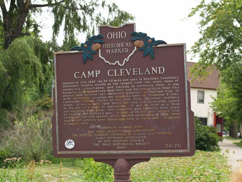 Camp Cleveland historical marker