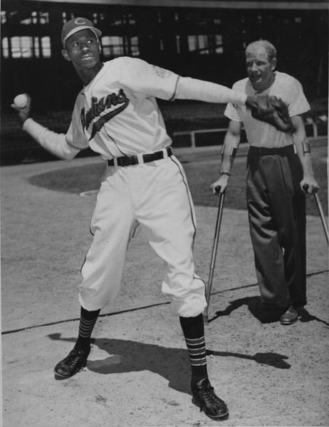 Satchel Paige and Bill Veeck, 1948